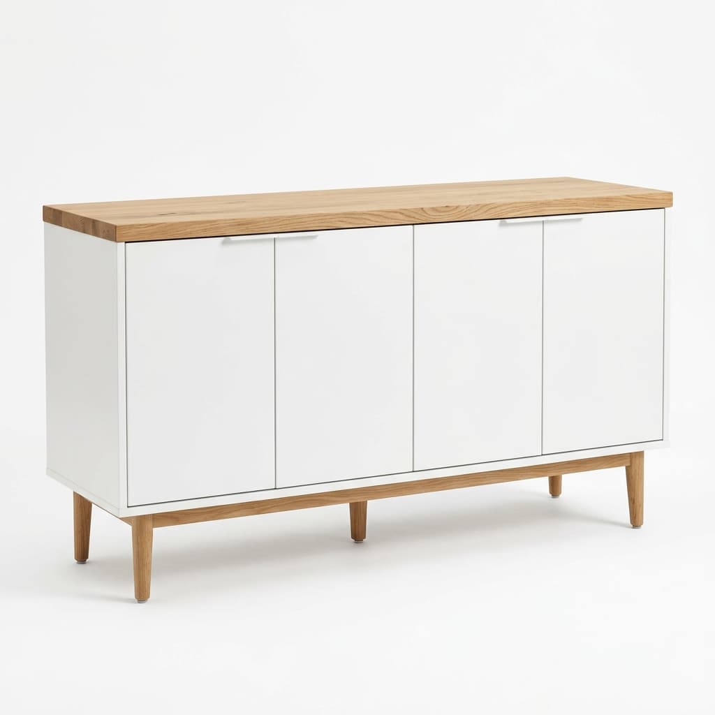 Office storage cabinet with minimalist finish